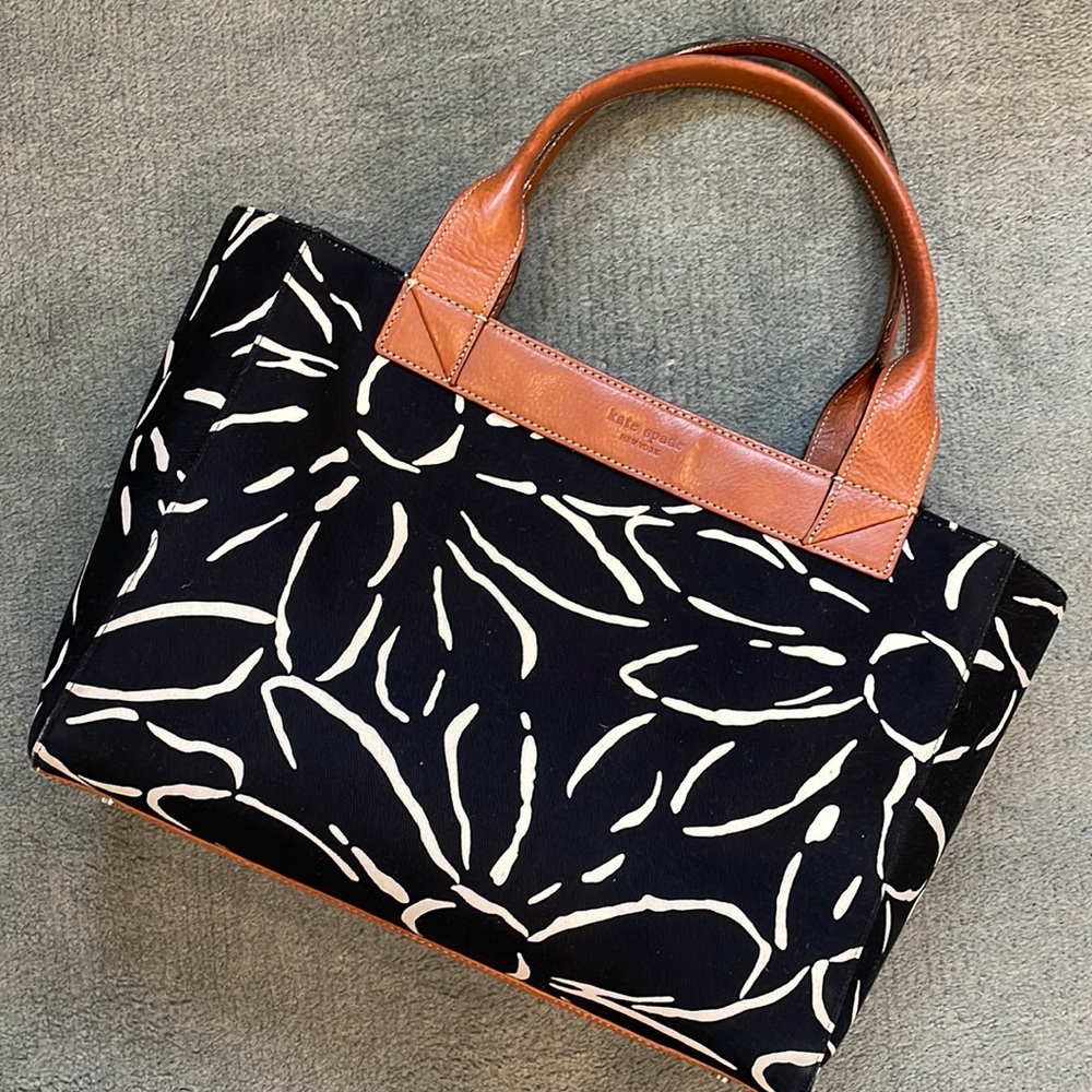kate spade floral canvas tote